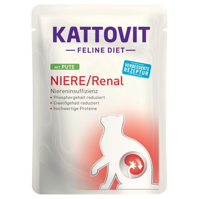 Kattovit Kidney/Renal Pouches Mixed Pack 12 x 85g