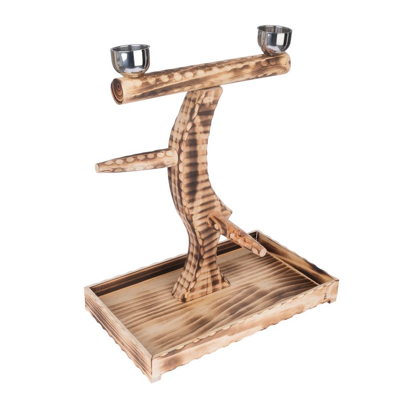 TIAKI Wooden Parrot Perch 50.5 x 29 x 52 cm (L x W x H)