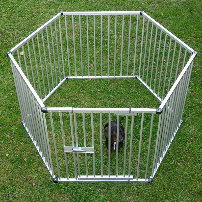 Aluminium Puppy Playpen 6 Fencing Units 80 x 80cm (W x H)