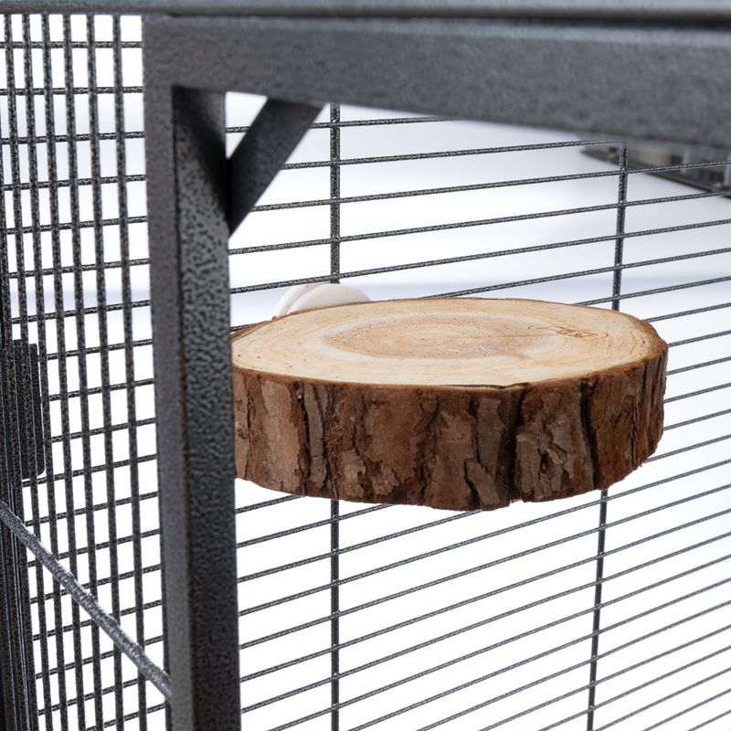 TIAKI Wooden Platform with Bark - Round approx. diameter 10cm