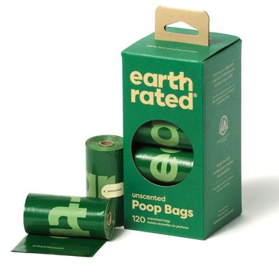 Earth Rated Dog Waste Bag Rolls 8 rolls of 15 bags, lavender (120 bags)