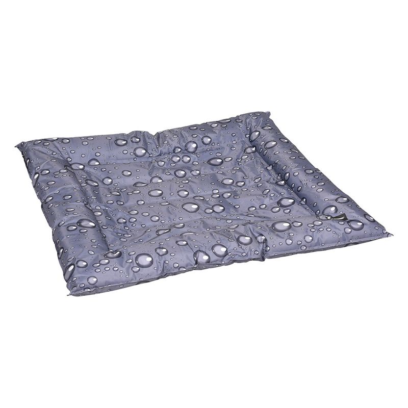 Flamingo Cooling Bed Fresk Drop Grey Size S: 66 x 56 cm (L x W)