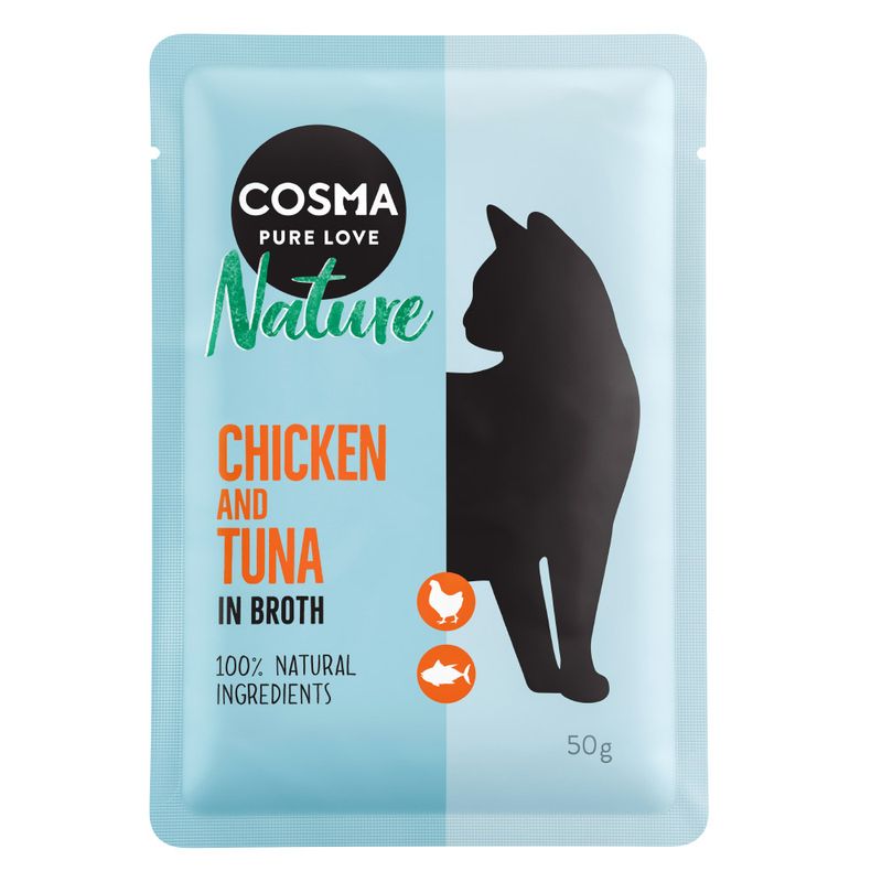 Cosma Nature Pouches Saver Pack 18 x 50g Mixed Pack (6 Varieties)