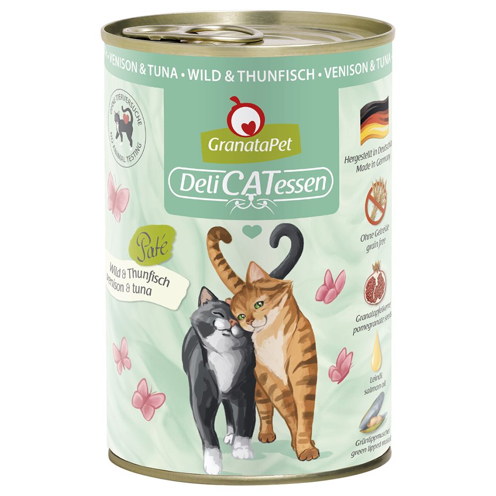 GranataPet DeliCatessen 24 x 400 g tasting pack Game & tuna