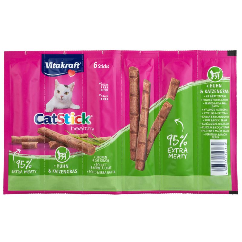 Vitakraft Mini Cat Sticks - 6 x 6g Classic: Duck & Rabbit