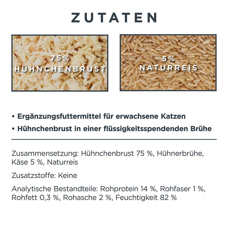 Encore Cat Broth Pouch 16 x 70g Chicken with Brown Rice