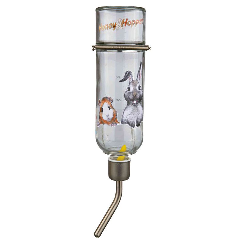 Trixie Honey & Hopper Glass Drinker 250ml