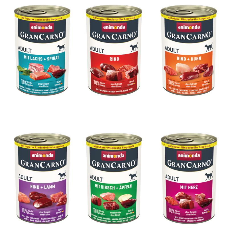 animonda GranCarno Original Adult 6 x 400g Multi-Meat Cocktail