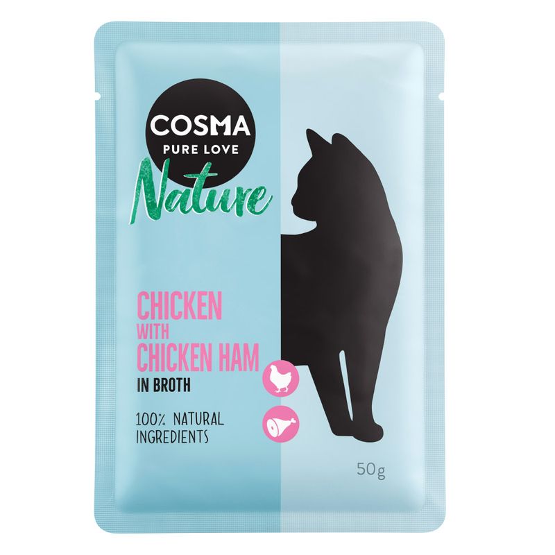 Cosma Nature Pouches Saver Pack 18 x 50g Mixed Pack (6 Varieties)