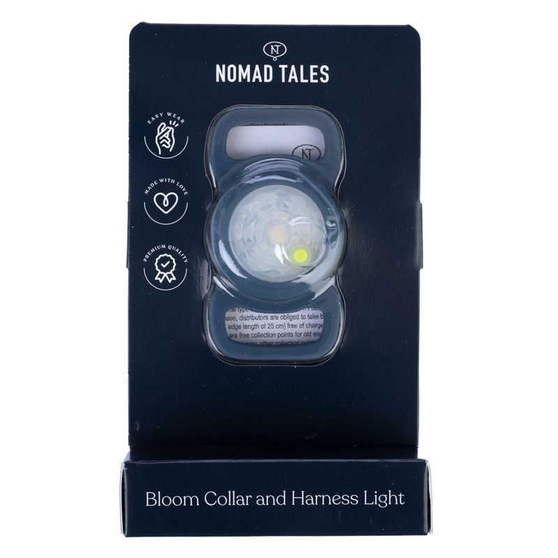 Nomad Tales Bloom Light for Collar & Harness Blue