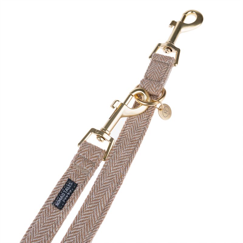 Nomad Tales Calma dog leash, sand 120 cm long, 15 mm wide