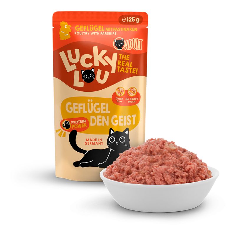 Lucky Lou Adult 16 x 125g Poultry