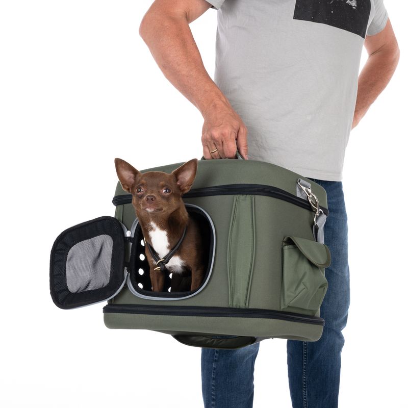 Collapsible Transport Case Grey & Orange: 42 x 32 x 30cm (L x W x H)