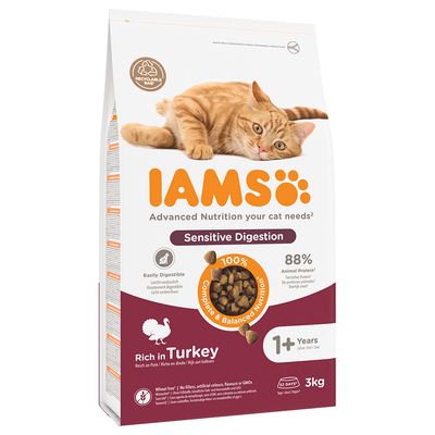 IAMS Advanced Nutrition Sensitive Digestion with Turkey 3kg