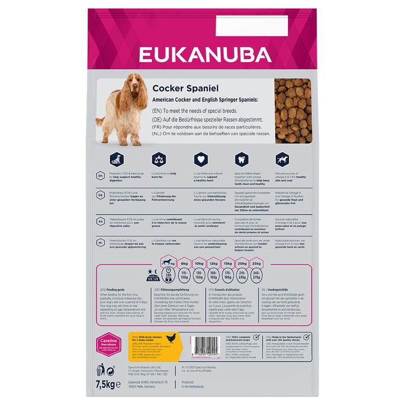 Eukanuba Cocker Spaniel Adult 7.5kg