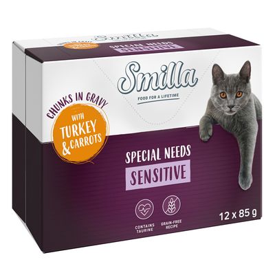 Smilla Special Needs Sensitive Chunks in Gravy with Turkey & Carrots 12 x 85g