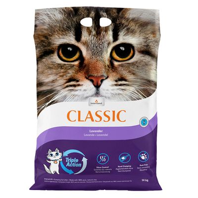 Intersand Classic Lavender Scented Cat Litter 14kg