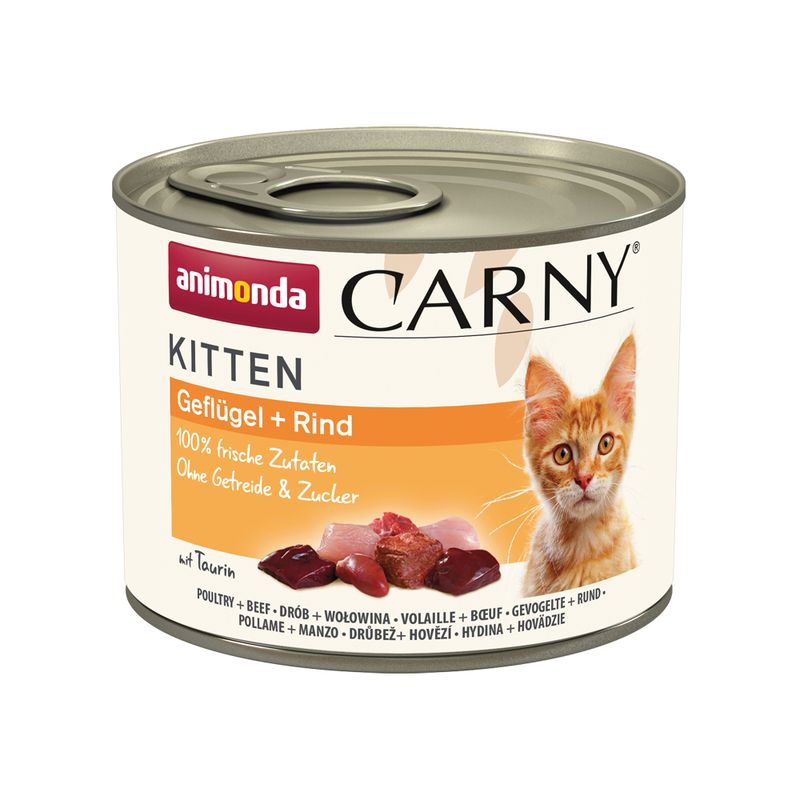 animonda Carny Kitten 12 x 200g Beef & Turkey
