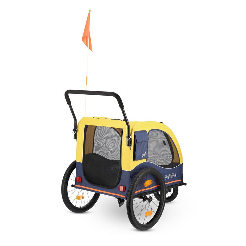 HAFENBANDE Cabby Bicycle Trailer incl. 2 couplings 155 x 74 x 103 cm (L x W x H) / up to 45kg