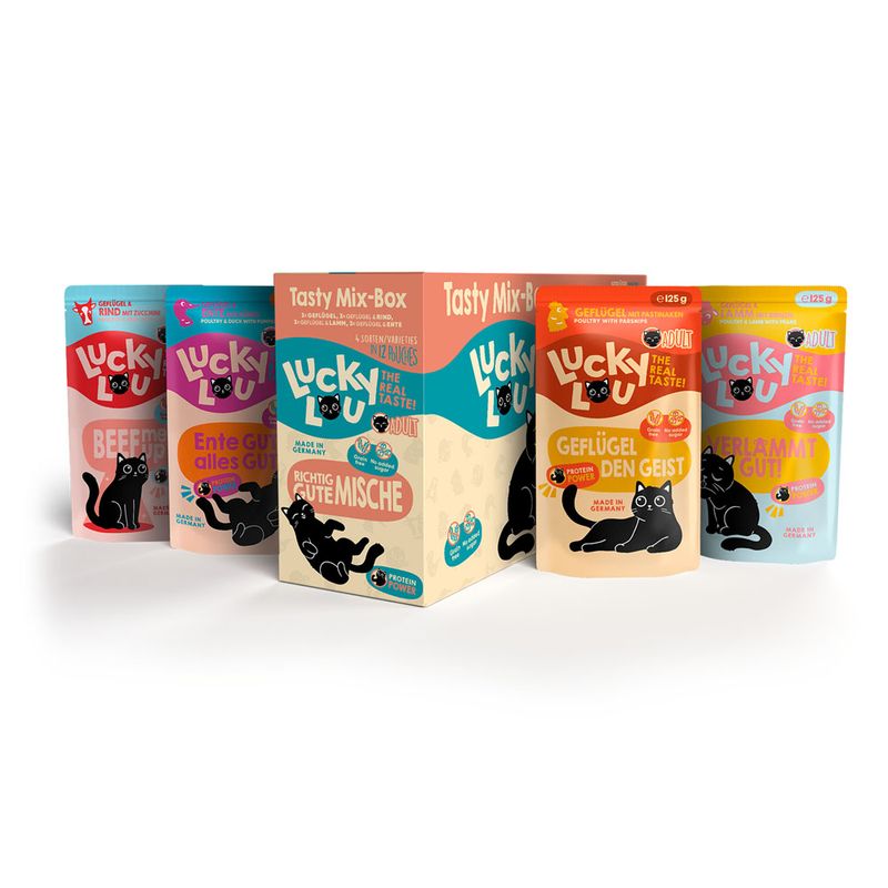 Lucky Lou Adult trial mix 12 x 125 g Tasty Mix