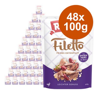 RINTI Filetto Pouch in Jelly Saver Pack 48 x 100g Duck with Vegetables