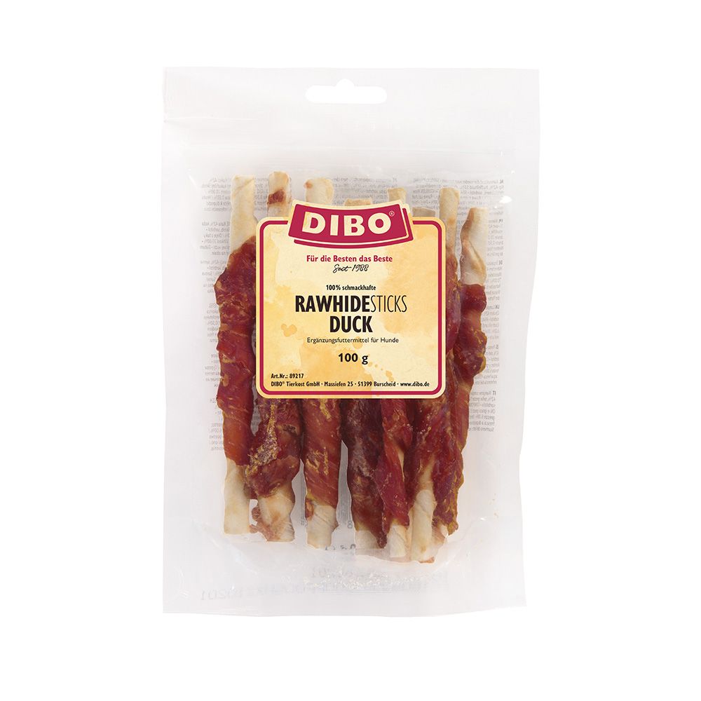 DIBO Rawhide Sticks with Duck 100g