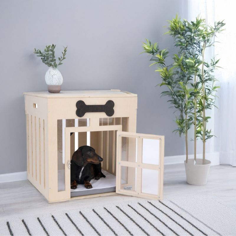 Modern Living Borlänge Indoor Dog Crate 58.5 x 58.5 x 64cm (L x W x H)