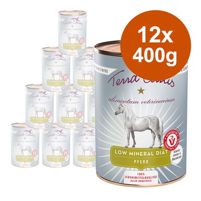 Terra Canis Alimentum Veterinarium Low Mineral Diet Saver Pack 12 x 400g Game