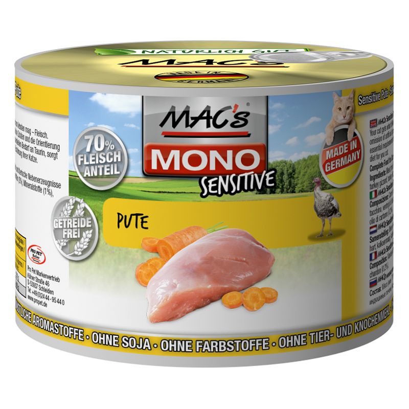 MAC's Cat Mono Sensitive Saver Pack 18 x 200g Lamb