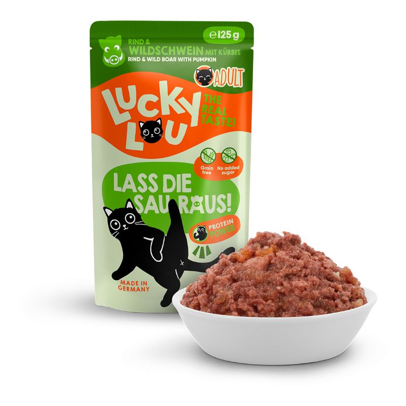 Lucky Lou Adult 16 x 125g Poultry