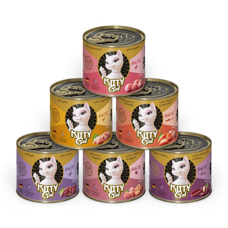 Kitty Cat Adult Pate Saver Pack 24 x 200g Mixed Pack I (6 Varieties)