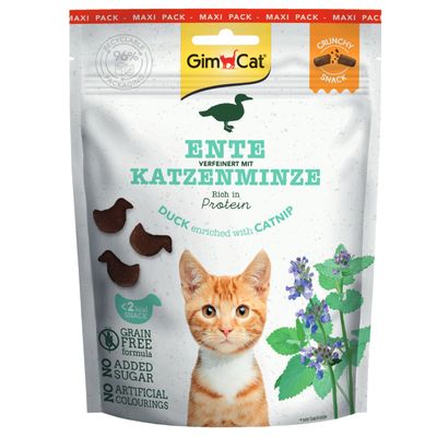 GimCat Crunchy Snacks Duck & Catnip 140g