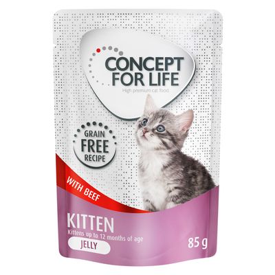 Concept for Life Kitten Beef Grain-Free - in Jelly 12 x 85g