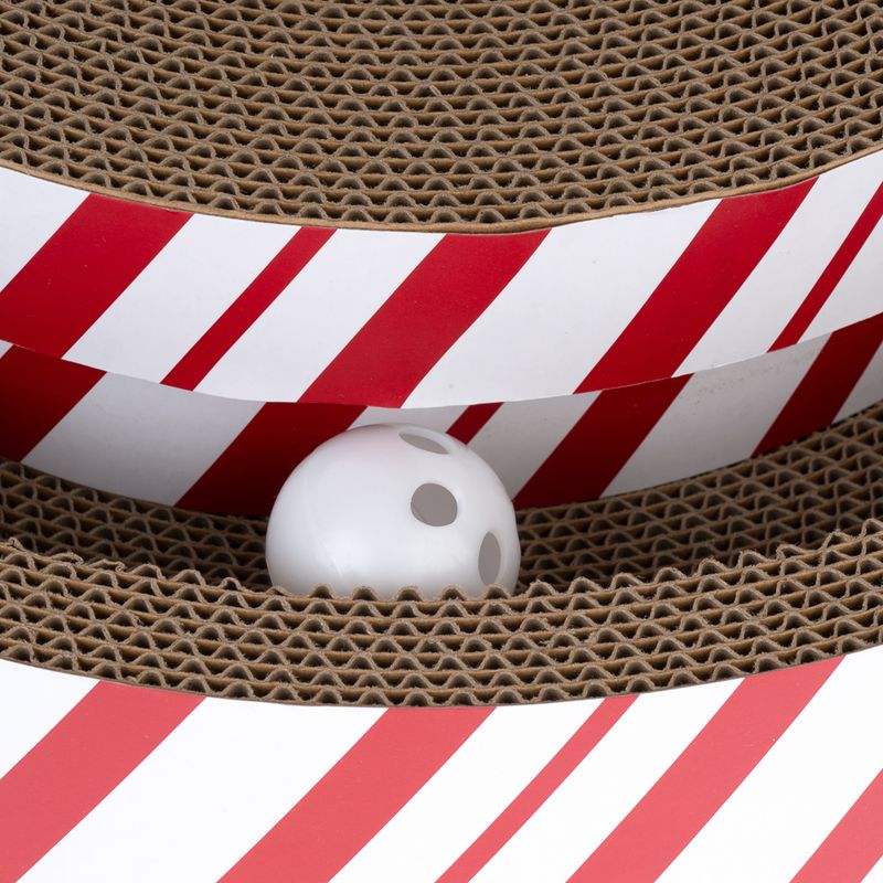 TIAKI 4-in-1 Multi-Toy Scratching Post for Cats 1 Toy