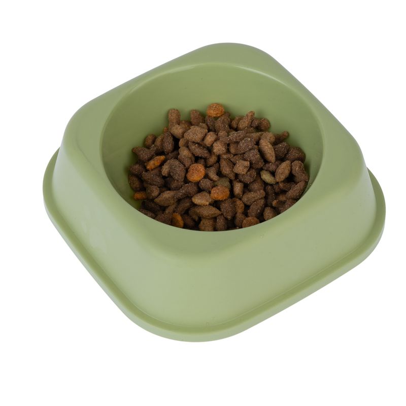 zooplus Basics Plastic Square Cat Bowls 2 x 300ml