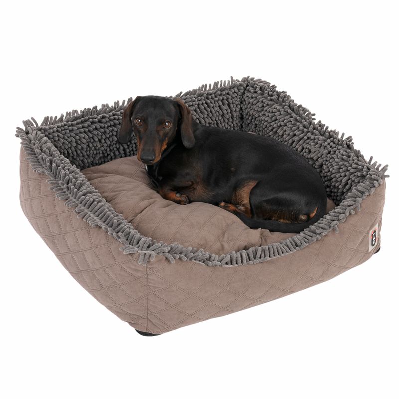 TIAKI Dog Bed Chenille L 65 x W x H 60 x 18 cm