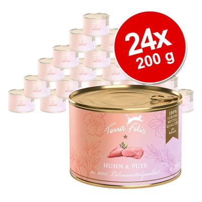 Saver Pack Terra Felis Complete 24 x 200 g Chicken & turkey