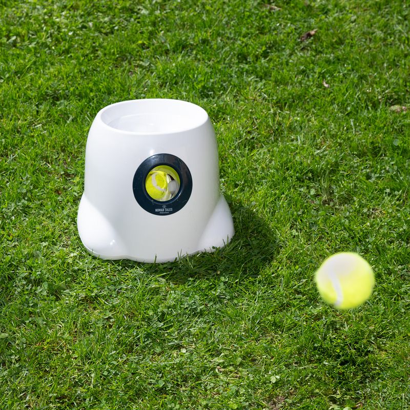 Nomad Tales Bloom Automatic Tennis Ball Launcher Mini: 26 x 27 x 21 cm (L x W x H)