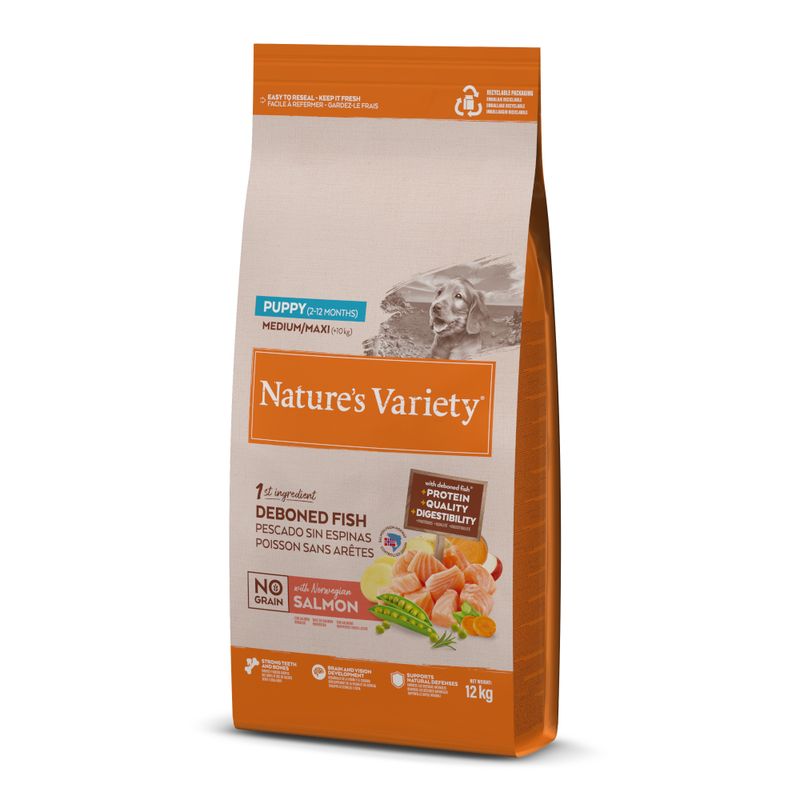 Nature's Variety No Grain Medium/Maxi Puppy Salmon 3kg