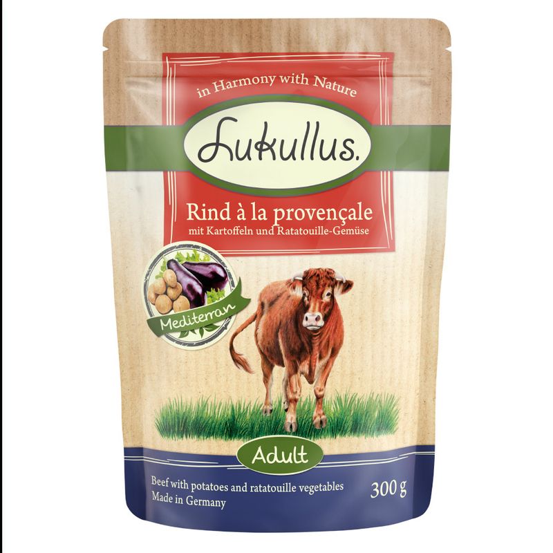 Lukullus Pouches Mixed Trial Pack 6 x 300g Mediterranean Mixed Trial Pack