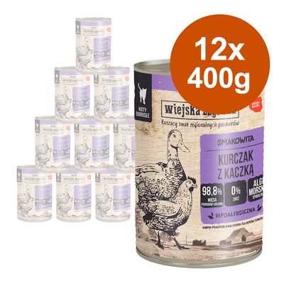 Wiejska Zagroda Cat 12 x 400g Chicken with Duck