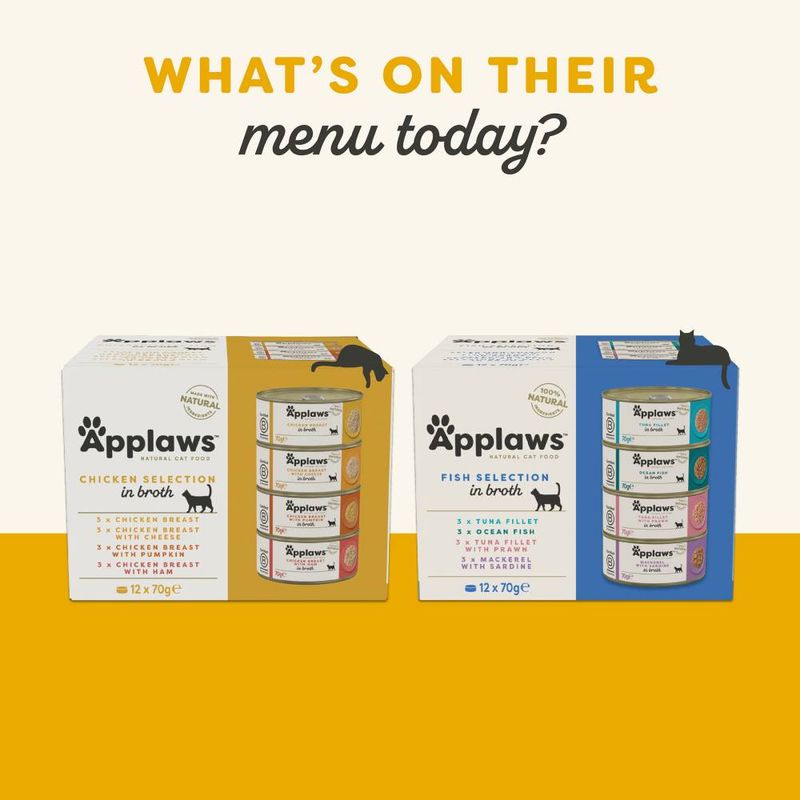 Applaws Cat Food 70g - Chicken in Broth Mixed Pack: Mixed Selection in Broth 12 x 70g