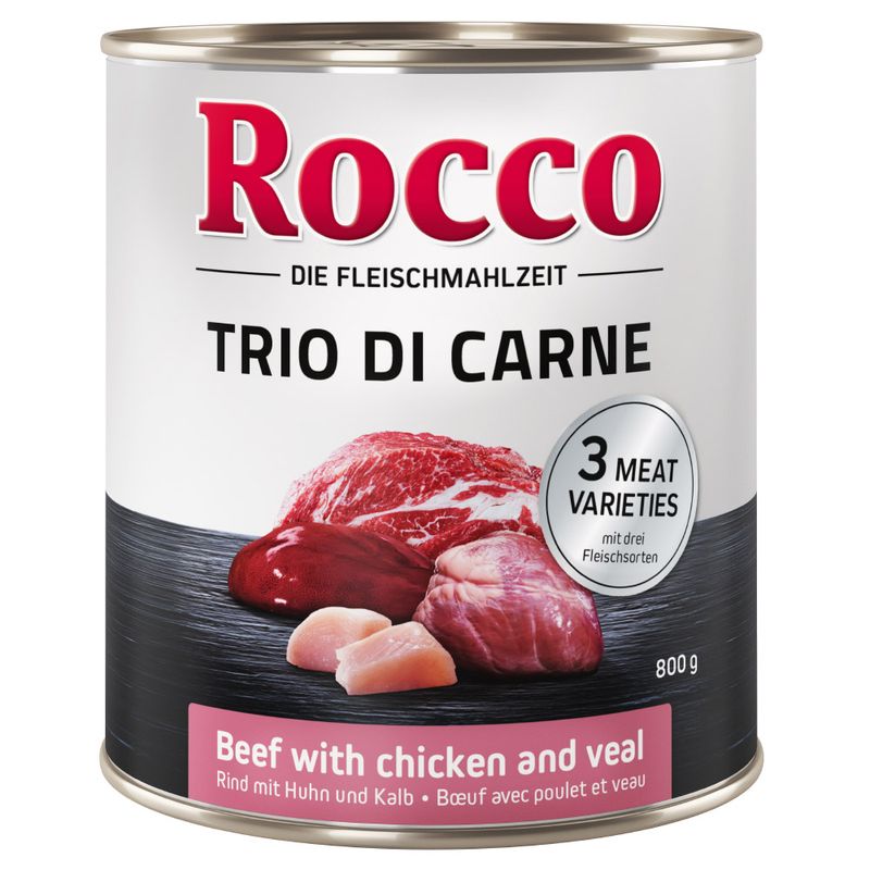 Rocco Trio di Carne Mixed Trial Pack 6 x 800g Mix (3 Varieties)