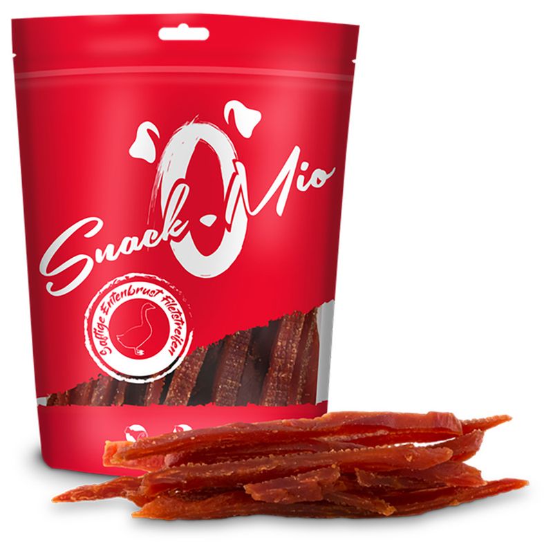 SnackOMio Juicy Duck Breast Fillet Strips 70g