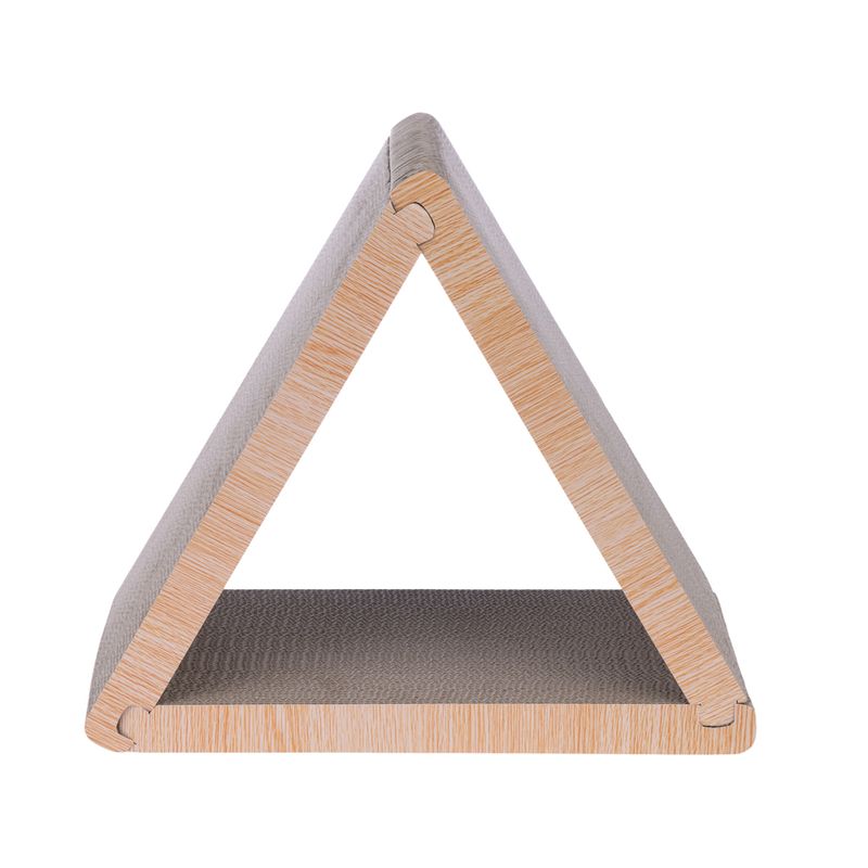 TIAKI Triangle Corrugated Cardboard Scratching Furniture 45 x 22.5 x 40.5 cm (L x W x H)