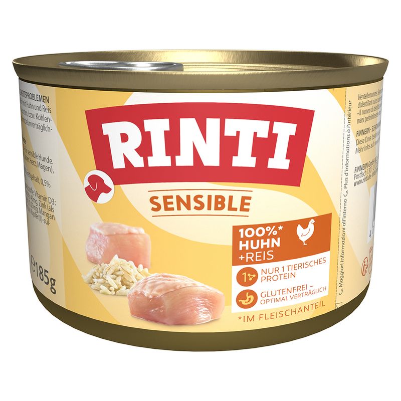 RINTI Sensible New Zealand 6 x 185g Chicken & Rice