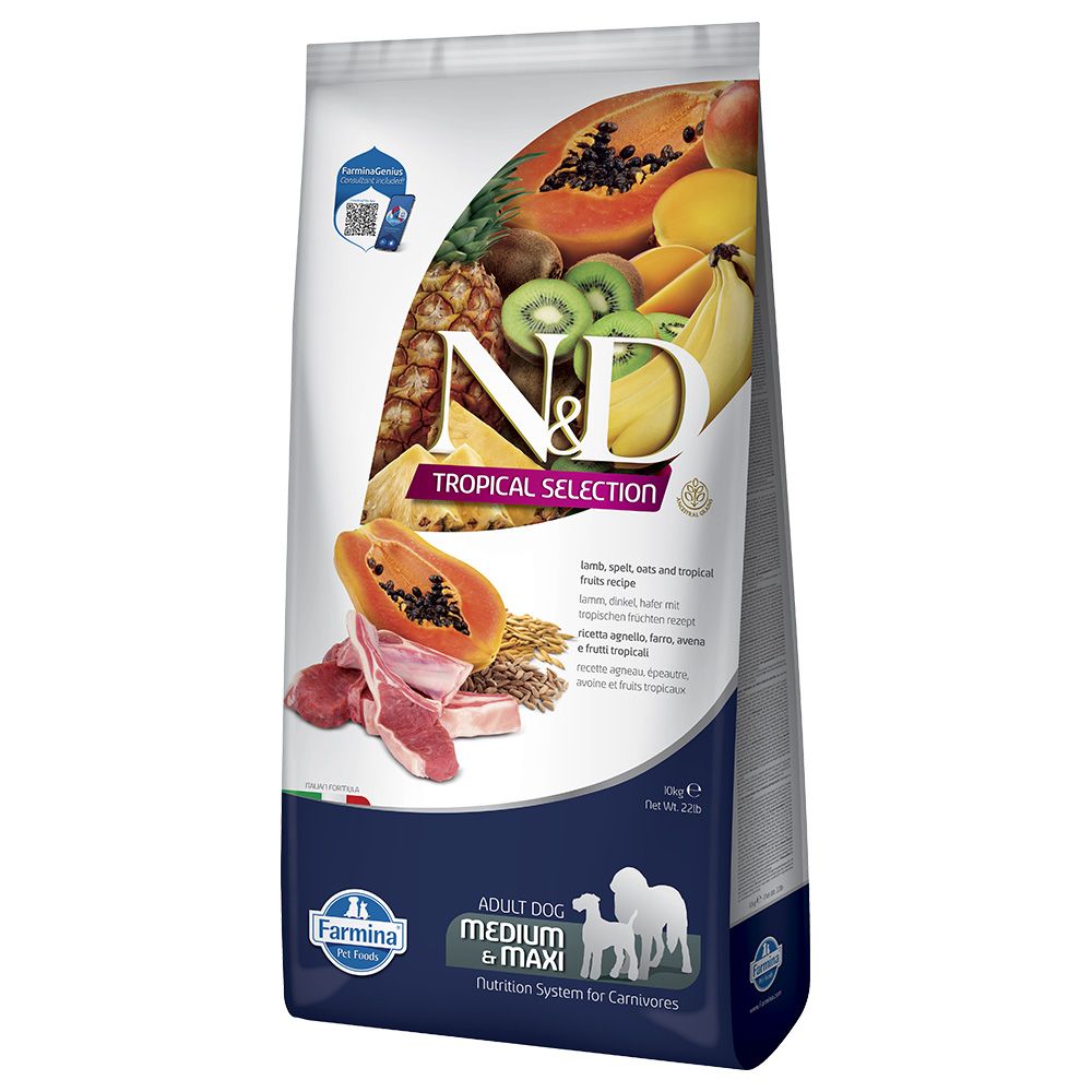 N&D Tropical Selection Adult Medium/Maxi with Lamb 10kg