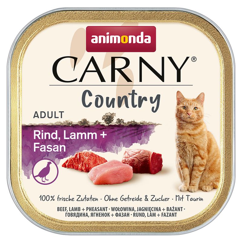 animonda Carny Country Adult 32 x 100g Beef, Lamb and Pheasant