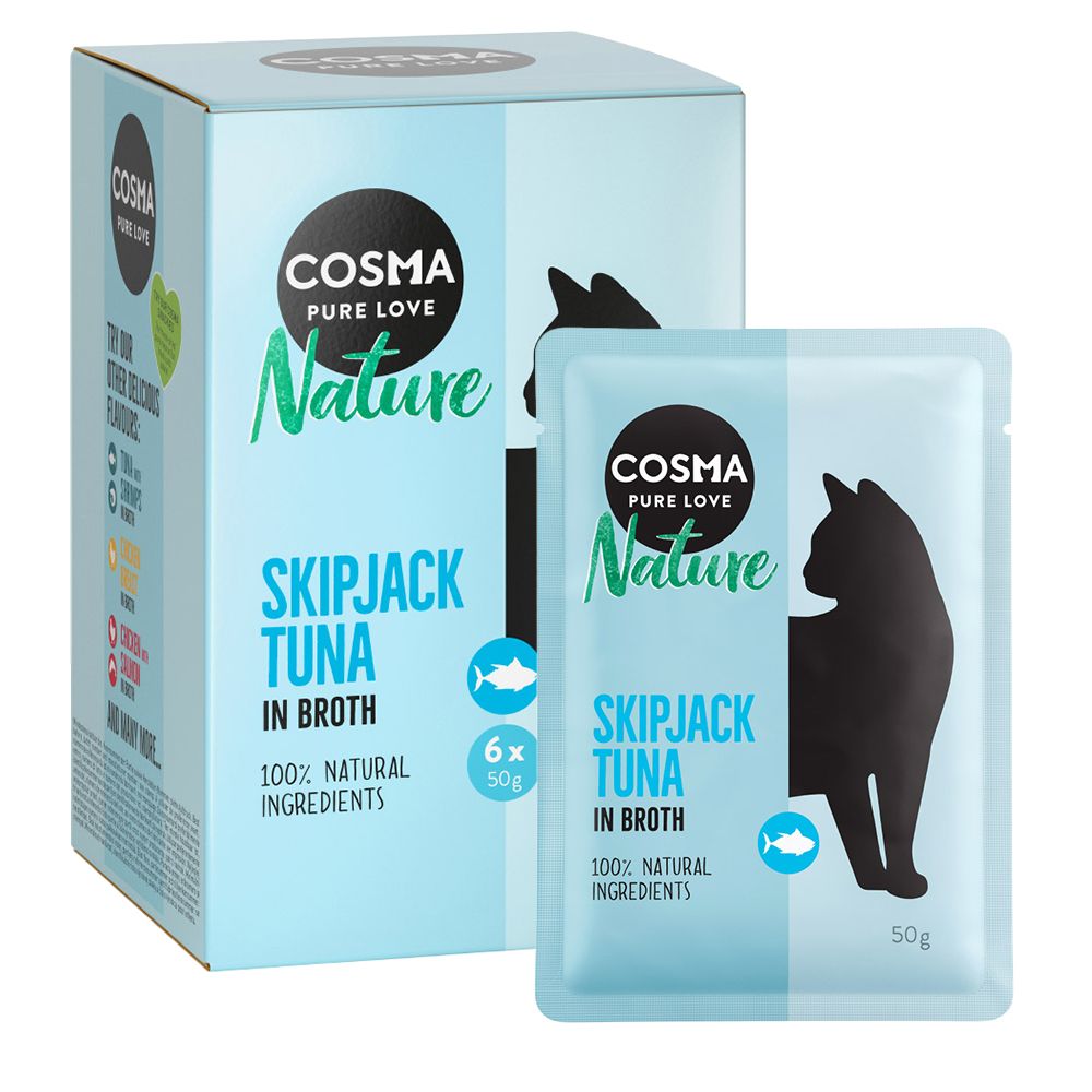 Cosma Nature Pouches 6 x 50g Mixed Pack (6 Varieties)