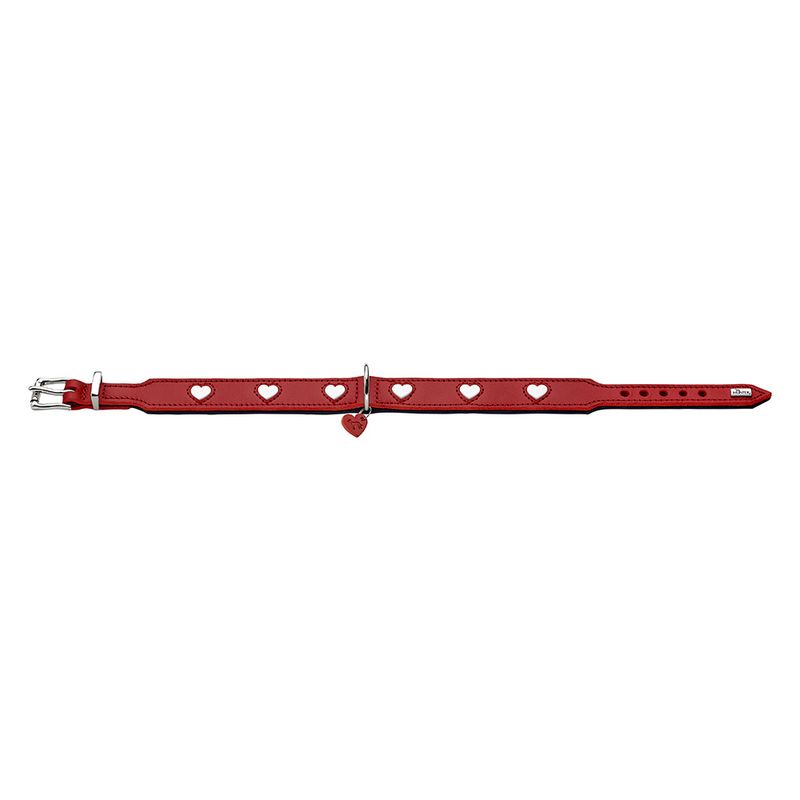HUNTER Love Collar - Red Size 47: 38 - 44 cm Neck Circumference